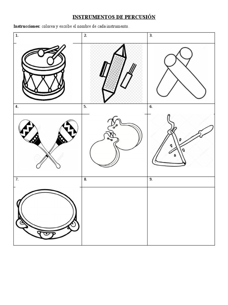 Instrumentos de percusion para niños de preescolar sale