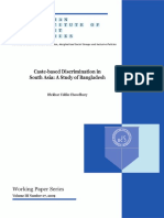 Caste-Based Discrimination in Bangladesh IIDS Working Paper