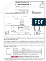 Machinery Space Valve SVM 20: Technical Data Sheet DOC0001419 B