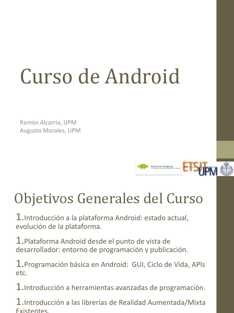 Sesion 1 | PDF | Android (sistema operativo) | Java (lenguaje de ...