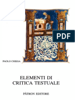 Paolo Chiesa - Elementi Di Critica Testuale-Pàtron (2002)
