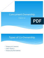 Concurrent Ownership: Property Law