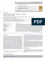 Characterization of Iranian Bentonites To Be Used As Pharmaceutical Materials