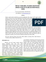 Analisis Dampak Variabel Makro Ekonomi Terhadap Indeks Saham Syariah Indonesia (ISSI)