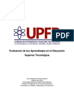 Evaluación de Los Aprendizajes en La Educación Superior Tecnológica