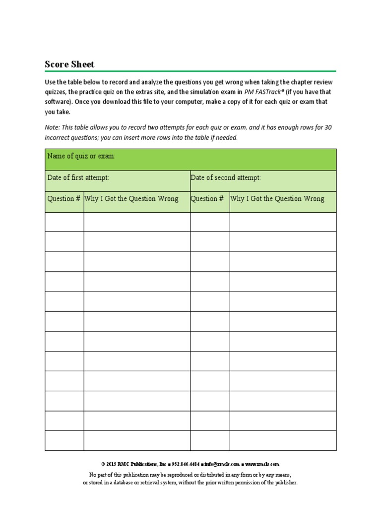 Score Sheet | PDF | Computers