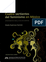 Espinosa Damián, Gisela (2009). Cuatro vertientes del feminismo en México. Diversidad de rutas y cruce de caminos