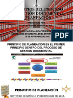 Principios Del Proceso de Gestión Documental - Planeación