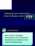 Selecting and Constructing Data Collection Instruments: Ipdet