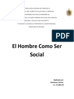 El Hombre Como Ser Social