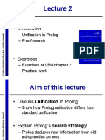 Theory: - Unification - Unification in Prolog - Proof Search