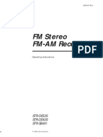 FM Stereo FM-AM Receiver: STR-DE535 STR-DE435 STR-SE491