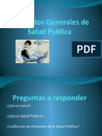 Conceptos Generales de Salud Pública: Funciones y Determinantes