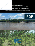 15 Razones Para en Planteamieto Teritorial Rural Del Putumayo