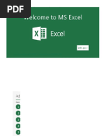 Welcome To Excel