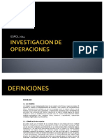 Ejercicios Investigacion de Operaciones