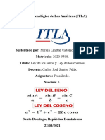 ITLA Ley de los senos y cosenos