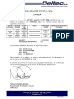 Certificación DELTEC