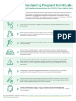 Vaccinating Pregnant Individuals:: Eight Key Recommendations For COVID-19 Vaccination Sites