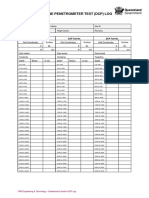 TMR Dynamic Cone Penetrometer Test (DCP) Log: DCP Test No. DCP Test No. DCP Test No