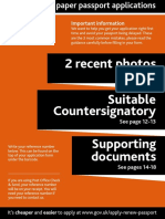 2 Recent Photos Suitable Countersignatory Supporting Documents
