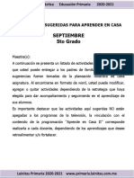 5 Grado - Aprender en Casa - Semana3