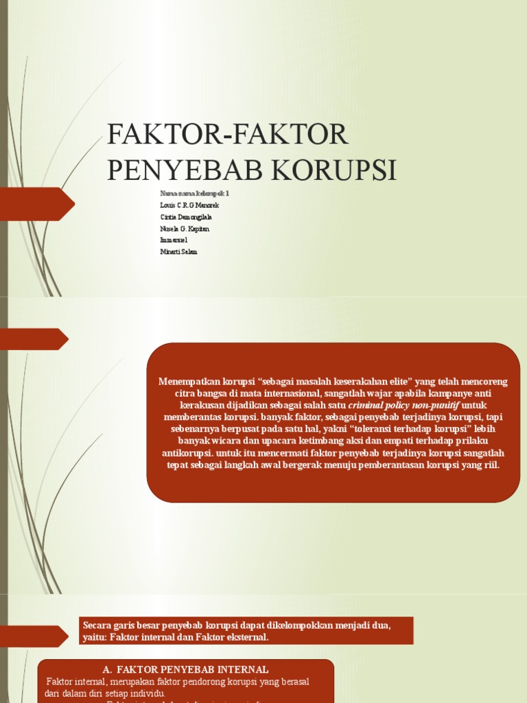 Faktor-faktor yang memicu korupsi di sektor tambang Kalimantan Timur