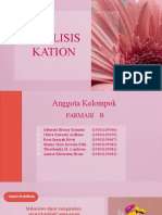 Prak. Kimia Analisis - Analisis Kation