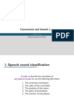 Consonants and Vowels - : Reading, Davenport & Hannahs