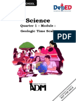 Science: Quarter 1 - Module: Geologic Time Scale