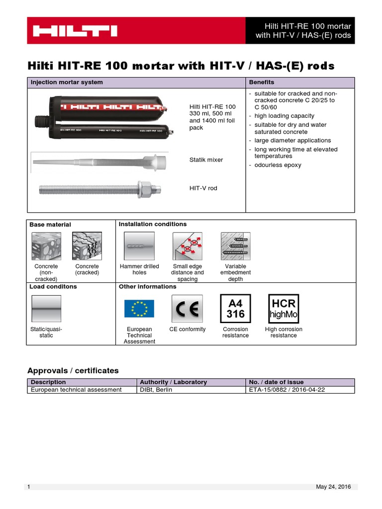 RE100 With HAS Rods | PDF | Galvanization | Strength Of Materials