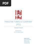 Pakistan Tobacco Company (PTC) : Taxation Project