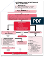 Algorithm For The Management of A High Regional Block in Obstetrics