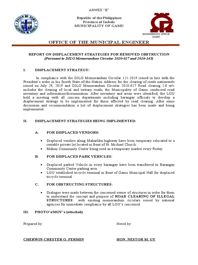 Gamu Road Clearing Strategies | PDF | Business