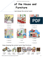 Parts of The House and Furniture: Look at The Picture and Choose The Correct Word