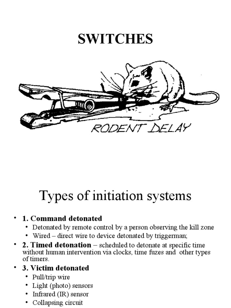 IED Switch Types and Initiation Systems | PDF | Fuze | Switch