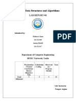 EC-233 Data Structures and Algorithms Lab Report #01