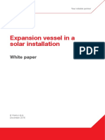 Expansion Vessel in A Solar Installation: White Paper