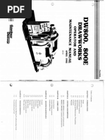 DW 800, 800E Drawworks Operator and Maintenance