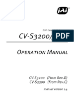 Operation Manual: CV-S3200 (From Rev.D) CV-S3300 (From Rev.C)