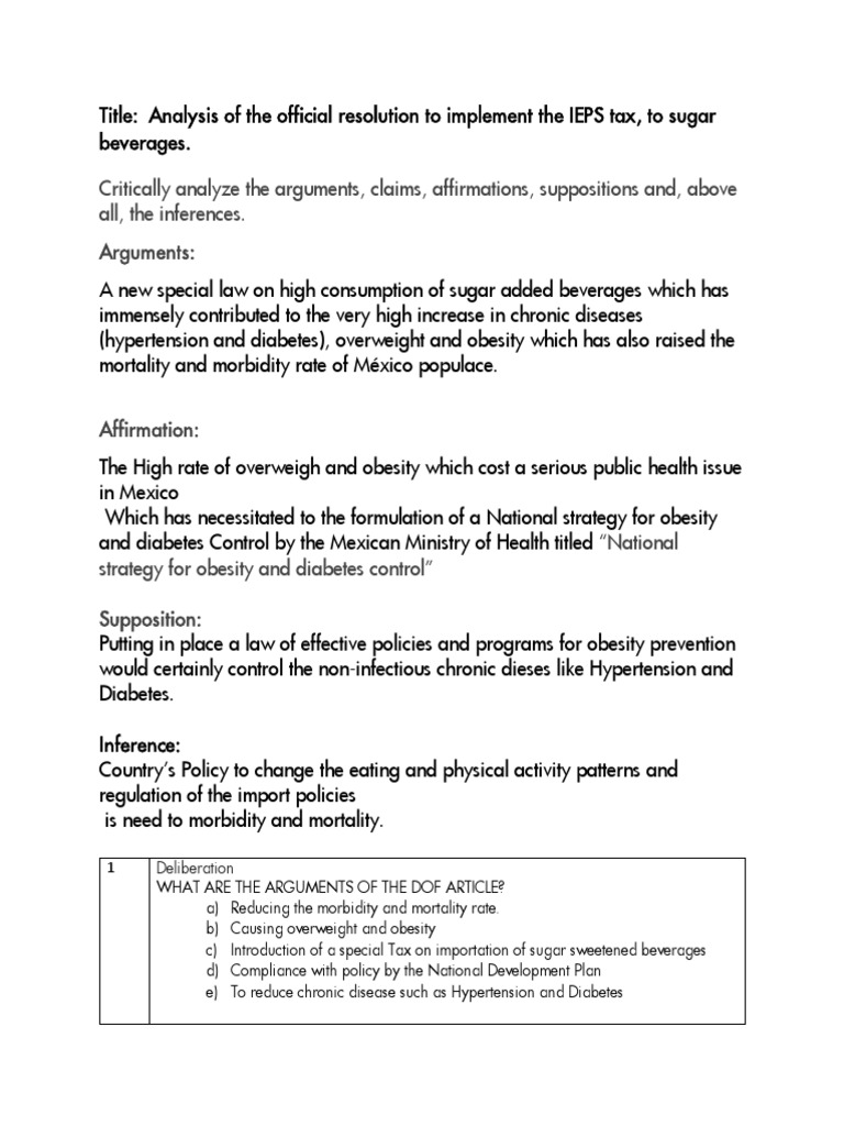 Dof - Critical Thinking Peer Evaluation | PDF | Obesity | Argument