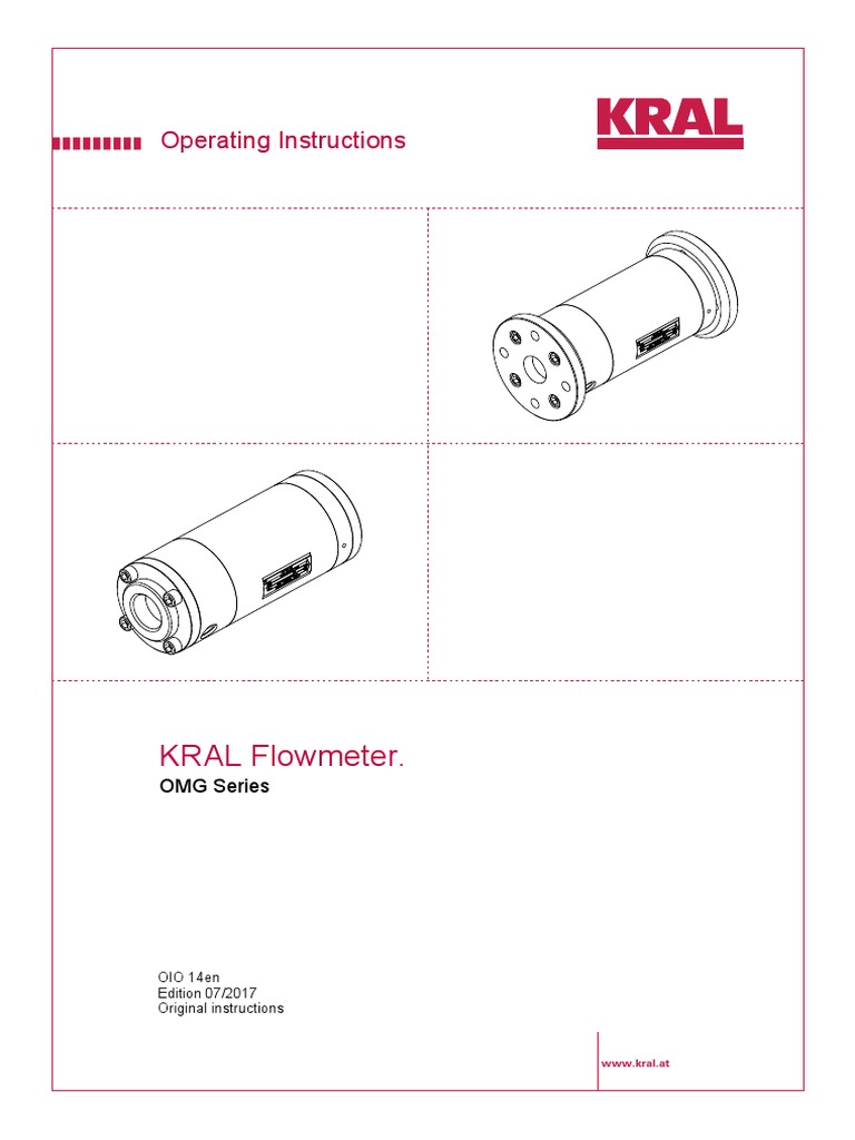 Flow Meter KRAL PDF Flow Measurement Pipe (Fluid Conveyance)