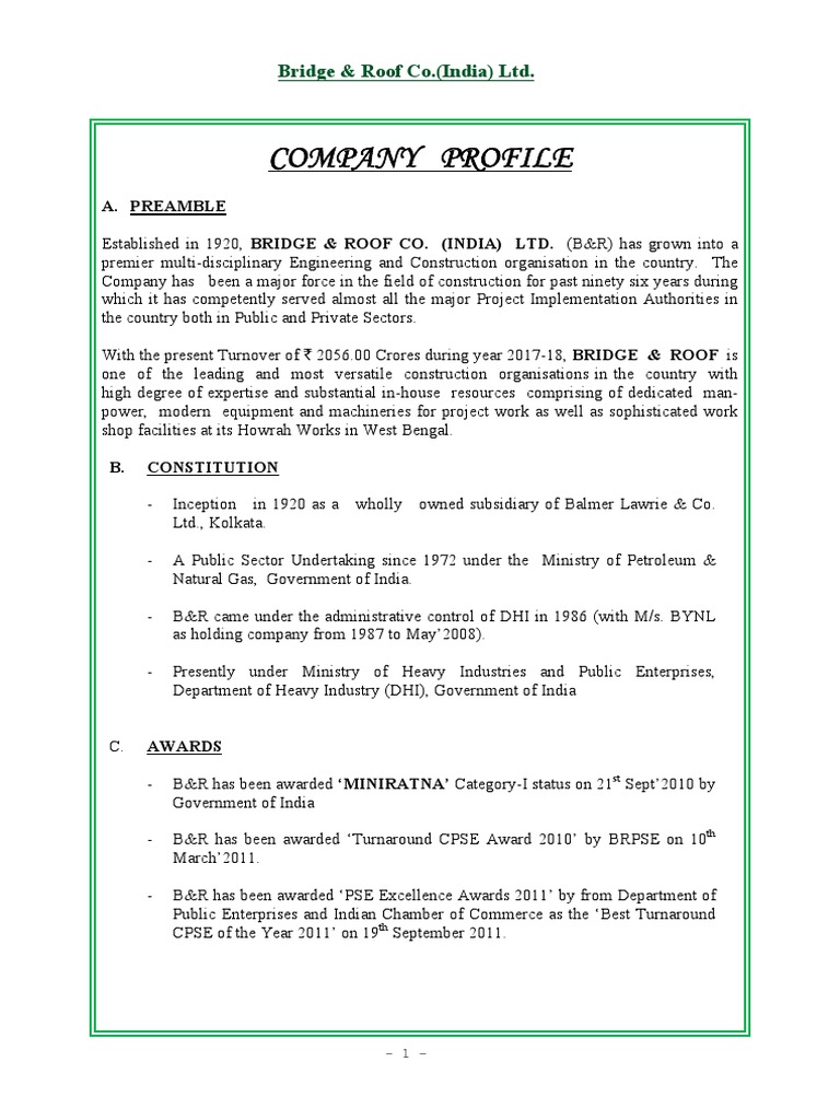Tender - Company Profile - 64 | PDF | Enterprise Resource Planning ...