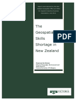 The Geospatial Skills Shortage in New Zealand