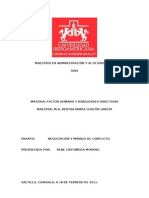 Ensayo Negociación y Manejo de Conflictos