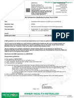 Sars-Cov-2 (Covid 19) Detection (Qualitative) by Real Time RT PCR