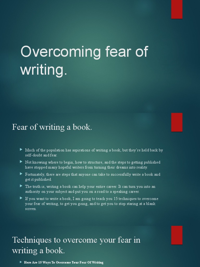 15 Techniques to Overcome Writing Fear | PDF | Self-Improvement