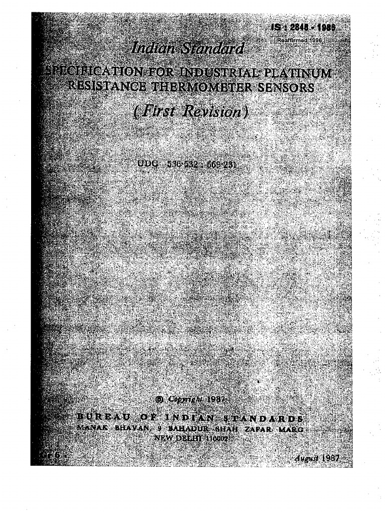 IS 2848-Pt Temp | PDF