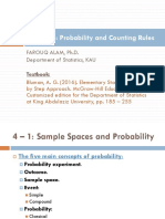 Chapter 4: Probability and Counting Rules: Farouq Alam, Ph.D. Department of Statistics, KAU