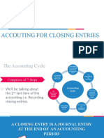Accounting For Closing Enteries